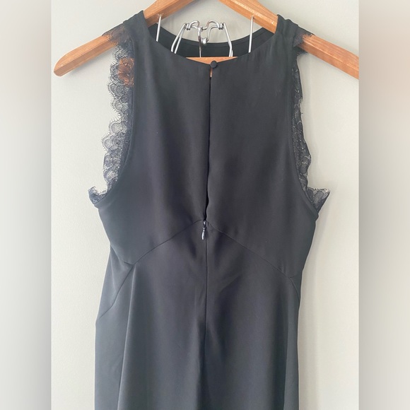 NEW! H&M high low lace black dress 8 Great Condition! Little black summer dress! - Picture 3 of 6